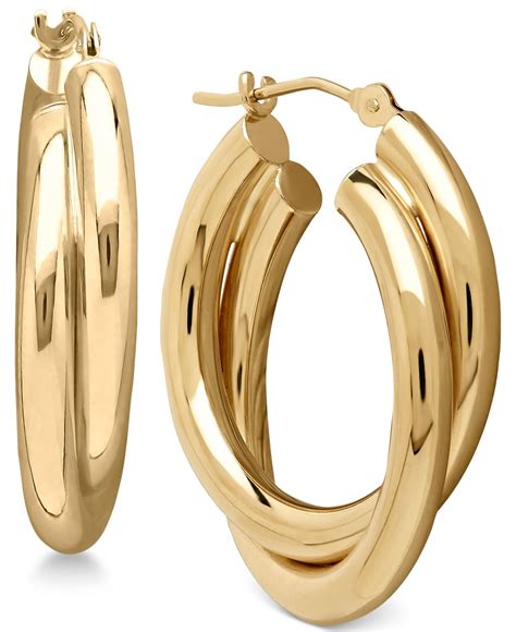 macy's gold hoop earrings on sale|gold hoop earrings clearance.